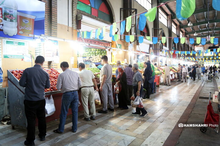 خرید روز مره مردم در میادین میوه و تره بار