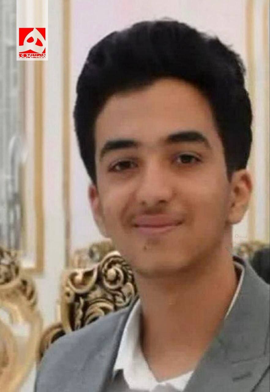 تصویر نوجوان ۱۶ساله قمی که در حمله بامداد امروز اسرائیل به شهادت رسید شهید احسان قاسمی