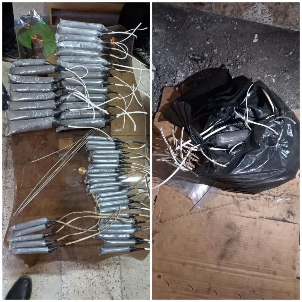 کشف یک محموله بمب دست ساز در گیلان | عکس