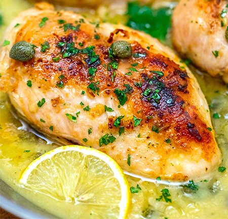 پیکاتای مرغ با سس لیمویی ؛ یک غذای کلاسیک ایتالیایی