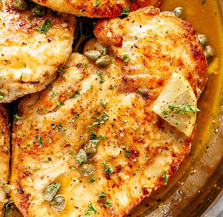 پیکاتای مرغ با سس لیمویی ؛ یک غذای کلاسیک ایتالیایی