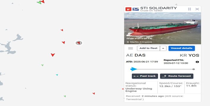 رصد لحظهای نفتکشها در تنگه هرمز +نقشه | هجوم نفتکشها برای خروج از تنگه