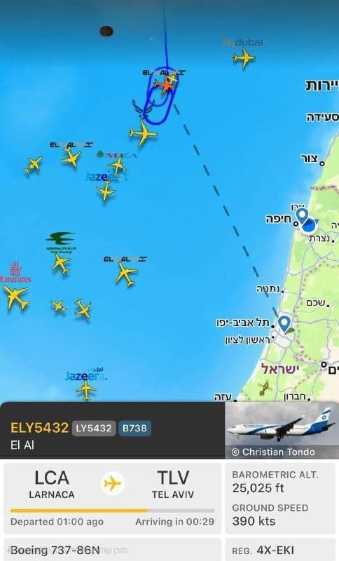 سرگردانی هواپیماهای اسرائیلی پس از حملات موشکی ایران | عکس