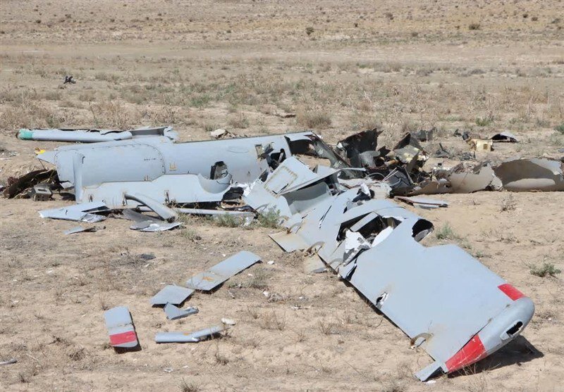 تصاویر انهدام پهپاد پیشرفته اسرائیل قبل از اجرای عملیات