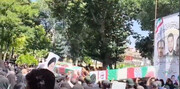 تصاویر بی نظیر از حضور زنجانی ها در تشییع شهدای حمله اسرائیل