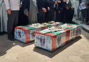 تشییع زوج شهید حملات اسرائیل در ‌سبزوار + ویدئو