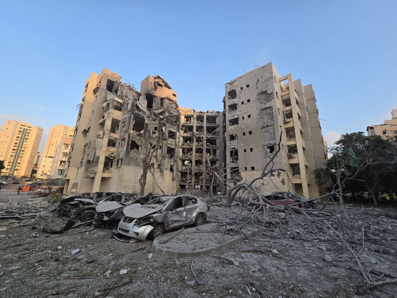 حمله ایران به اسرائیل - تخریب اصابت موشکها