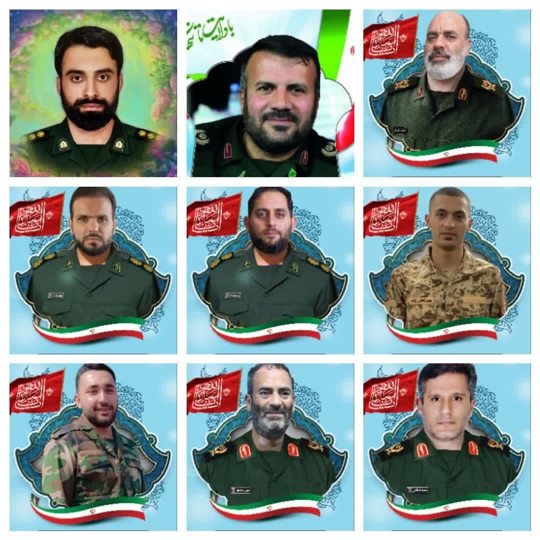 اسامی شهدای حمله رژیم صهیونیستی به ستاد سپاه سیدالشهدا(ع) استان تهران + عکس