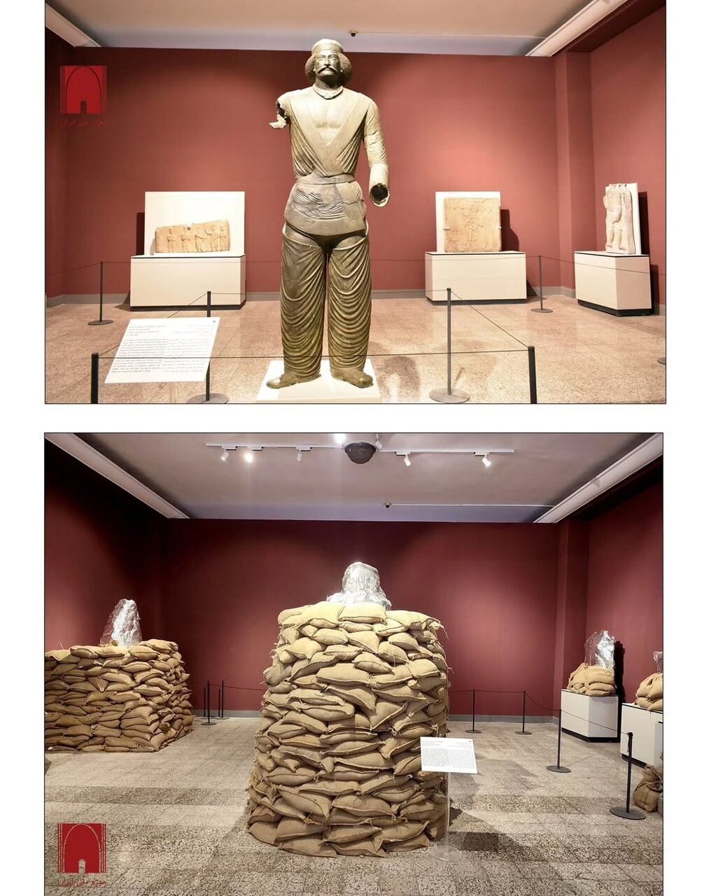 آثار تاریخی در زمان حمله رژیم صهیونیستی این طور محافظت شدند + تصاویر