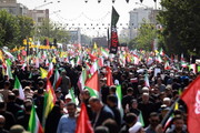 رجزخوانی دختر شهید شادمانی در مراسم تشییع و تدفین پدرش + ویدئو | می ترسم دشمن خوشحال شود از جاری شدن اشک هایم.. | اگر بغض و اشکی هست فقط برای دلتنگیست