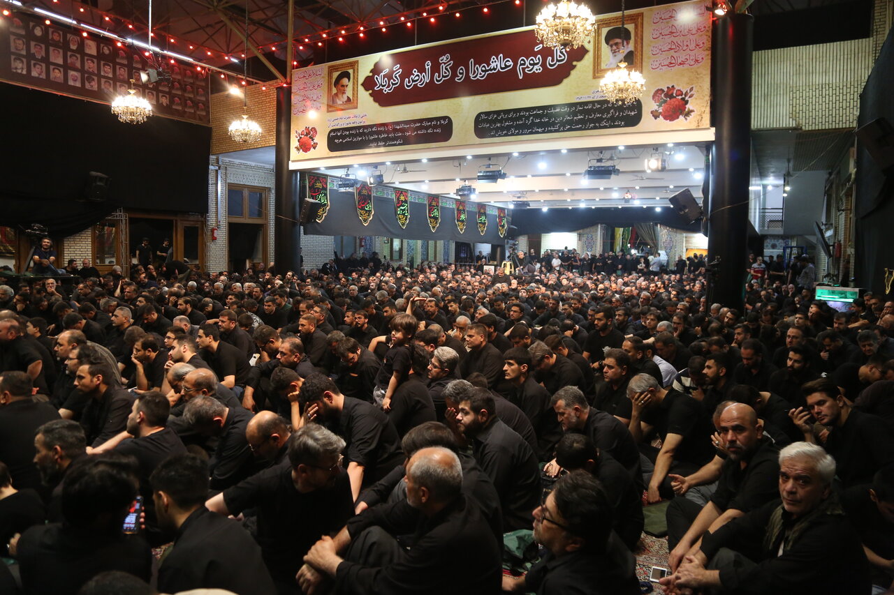 نقطه اتصال زمین و آسمان | گزارش تصویری از عزاداری سالار شهیدان در مسجد ارک