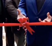 فرماندار پروژه نیمه کاره را افتتاح نکرد و روبان قرمز را کند + فیلم