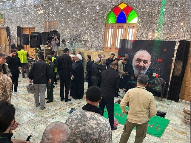 پیکر شهیدان سلامی و شانهئی در حرم حضرت عبدالعظیم حسنی (ع) به خاک سپرده شد | تصاویر