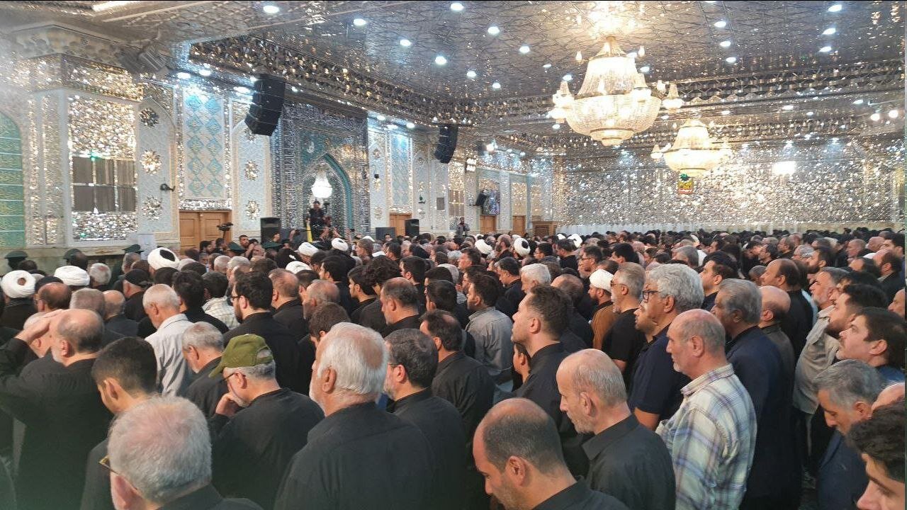 پیکر شهیدان سلامی و شانهئی در حرم حضرت عبدالعظیم حسنی (ع) به خاک سپرده شد | تصاویر