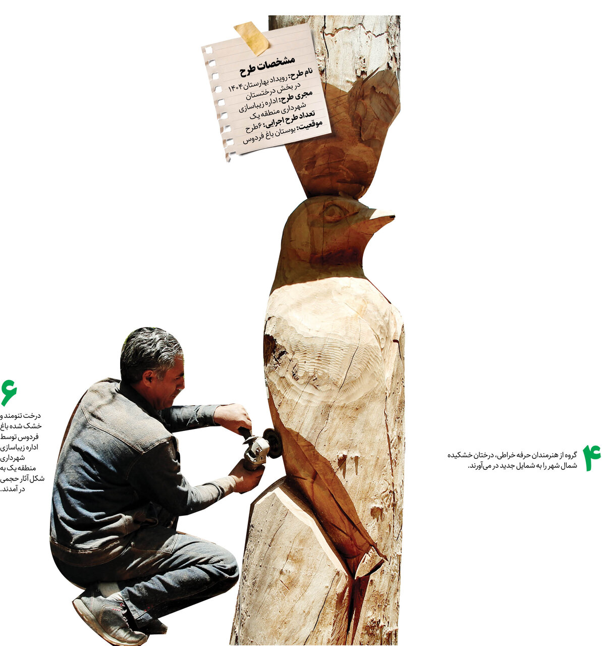 درختان خشک خیابان ولیعصر (ع) جان میگیرند