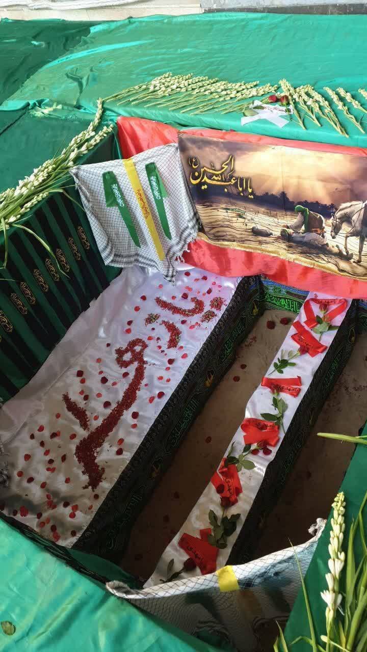 شهید رشید در خاک آرام گرفت + ویدئو