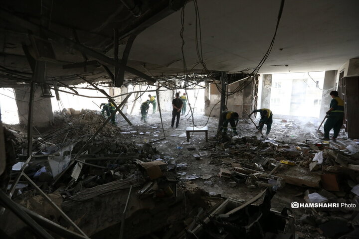 ساختمانهای تخریب شده حمله ی اسرايیل