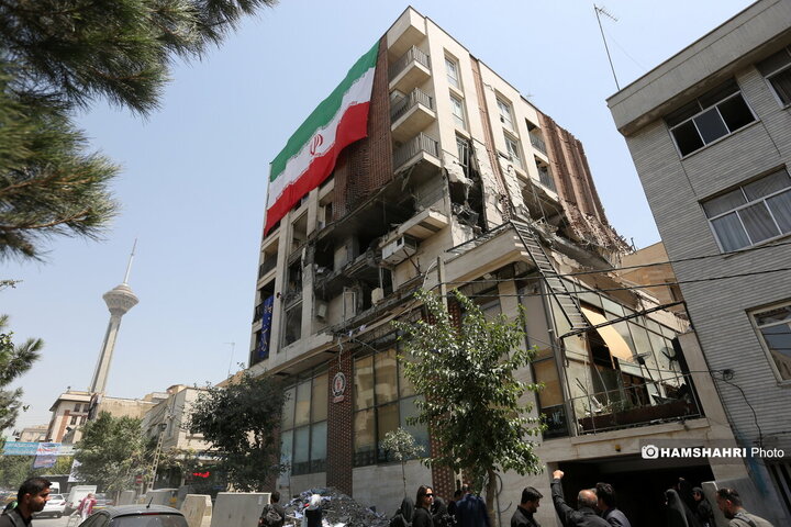 ساختمانهای تخریب شده حمله ی اسرايیل