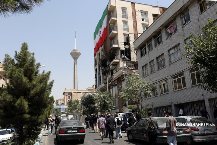 ساختمانهای تخریب شده حمله ی اسرايیل