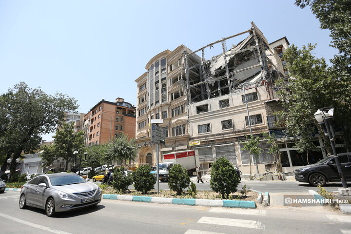 ساختمانهای تخریب شده حمله ی اسرايیل