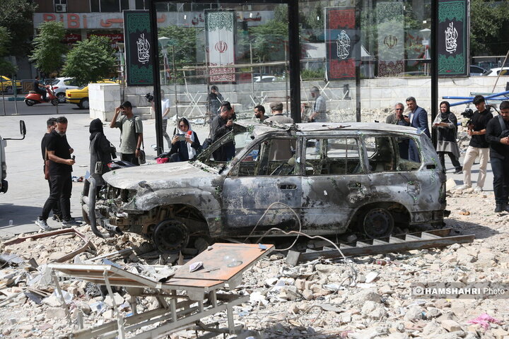 ساختمانهای تخریب شده حمله ی اسرايیل