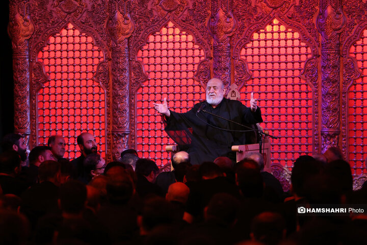 مراسم عزاداری شیخ حسین انصاریان در حسینیه هدایت