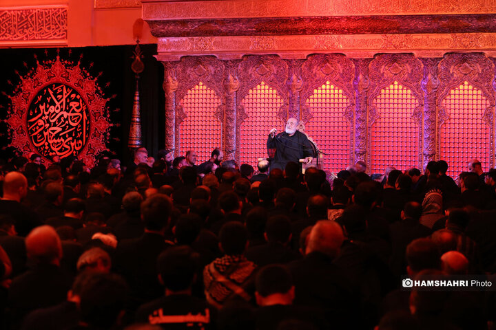 مراسم عزاداری شیخ حسین انصاریان در حسینیه هدایت