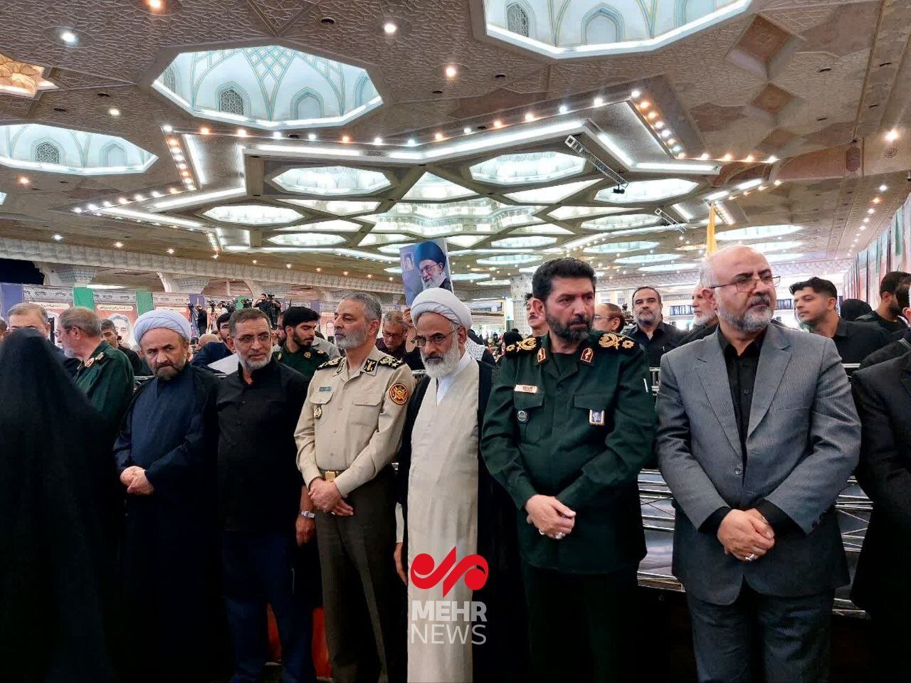 فرماندهان ارشد نظامی در مراسم گرامیداشت شهدای اقتدار ایران | تصاویر