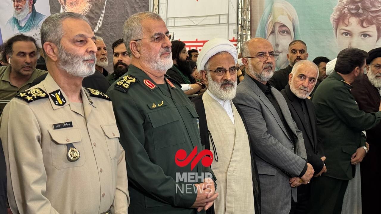 فرماندهان ارشد نظامی در مراسم گرامیداشت شهدای اقتدار ایران | تصاویر