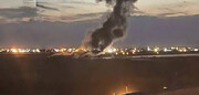 حمله پهپادی در نزدیکی فرودگاه اربیل + فیلم