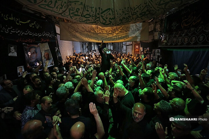 آیین عزاداری تاسوعای حسینی در بازار بزرگ تهران