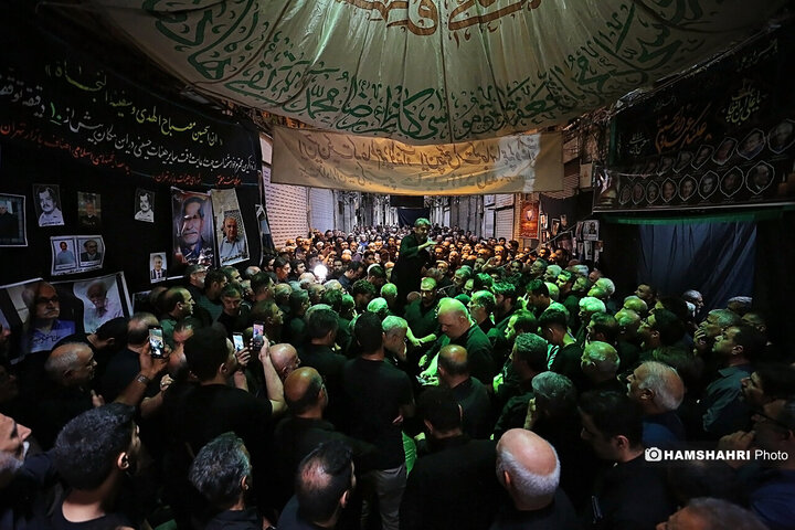 آیین عزاداری تاسوعای حسینی در بازار بزرگ تهران