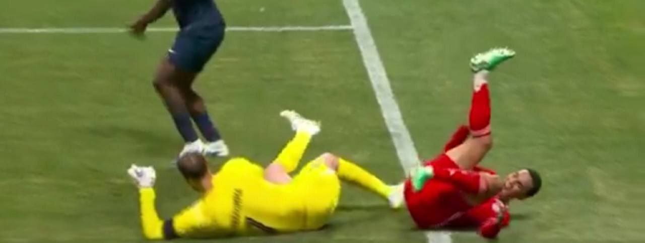 صحنه دردناک مصدومیت جمال موسیالا... + ویدئو | اشکهای دوناروما پس از برخورد با موسیالا