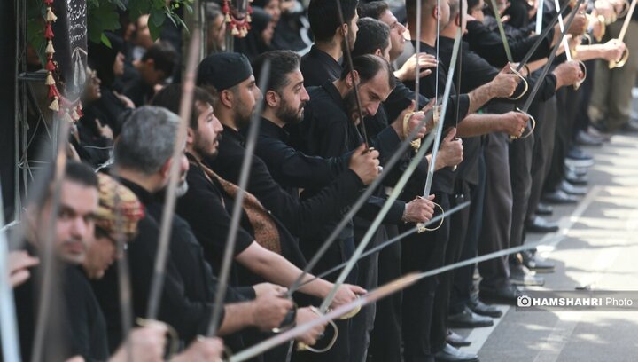 مراسم عزاداری روز عاشورا - چهارراه گلوبندک