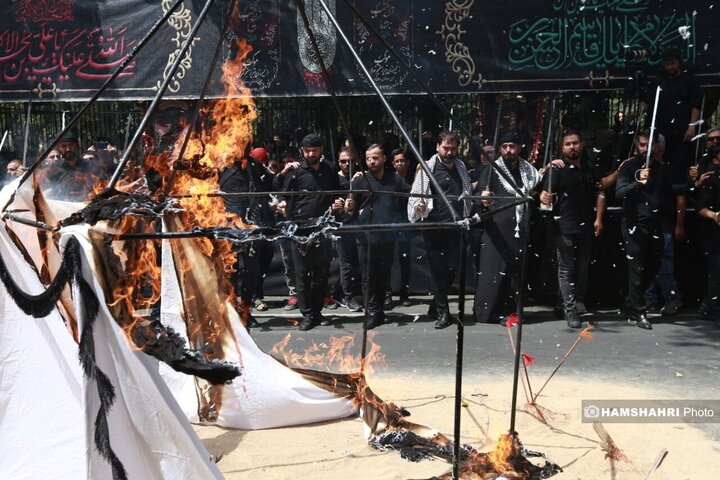 مراسم عزاداری روز عاشورا - چهارراه گلوبندک