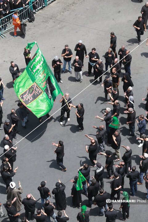 مراسم عزاداری روز عاشورا - چهارراه گلوبندک