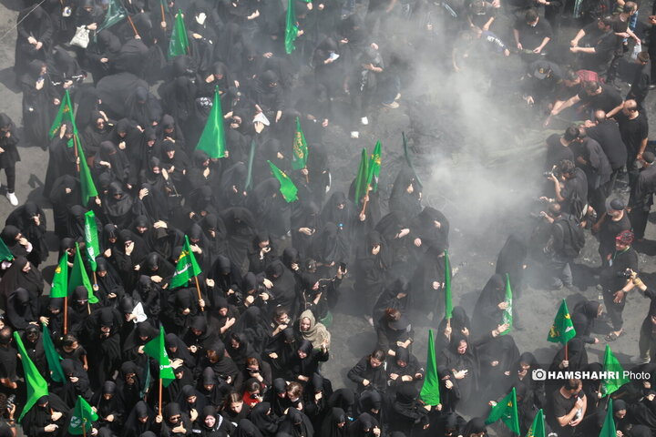 مراسم عزاداری روز عاشورا - چهارراه گلوبندک