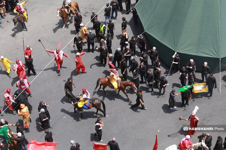 مراسم عزاداری روز عاشورا - چهارراه گلوبندک