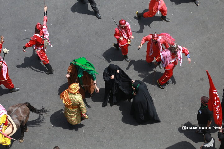مراسم عزاداری روز عاشورا - چهارراه گلوبندک