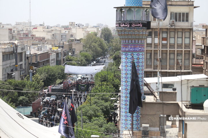 مراسم عزاداری روز عاشورا - چهارراه گلوبندک