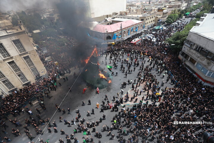 مراسم عزاداری روز عاشورا - چهارراه گلوبندک