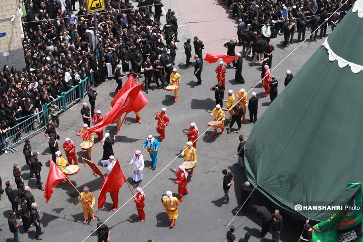 مراسم عزاداری روز عاشورا - چهارراه گلوبندک
