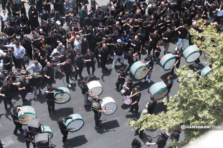 مراسم عزاداری روز عاشورا - چهارراه گلوبندک