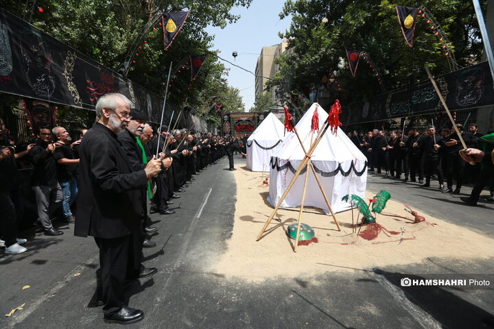 مراسم عزاداری روز عاشورا - چهارراه گلوبندک