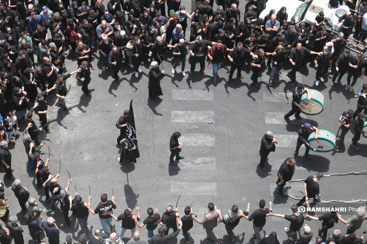 مراسم عزاداری روز عاشورا - چهارراه گلوبندک