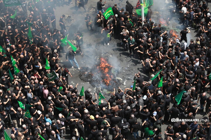 مراسم عزاداری روز عاشورا - چهارراه گلوبندک