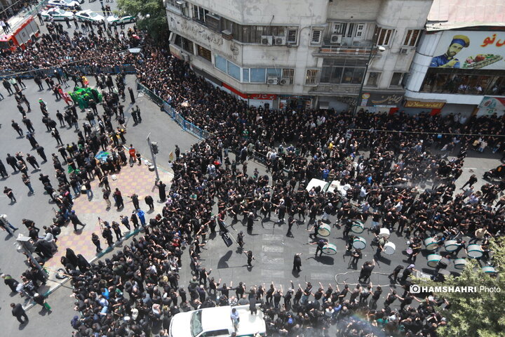 مراسم عزاداری روز عاشورا - چهارراه گلوبندک