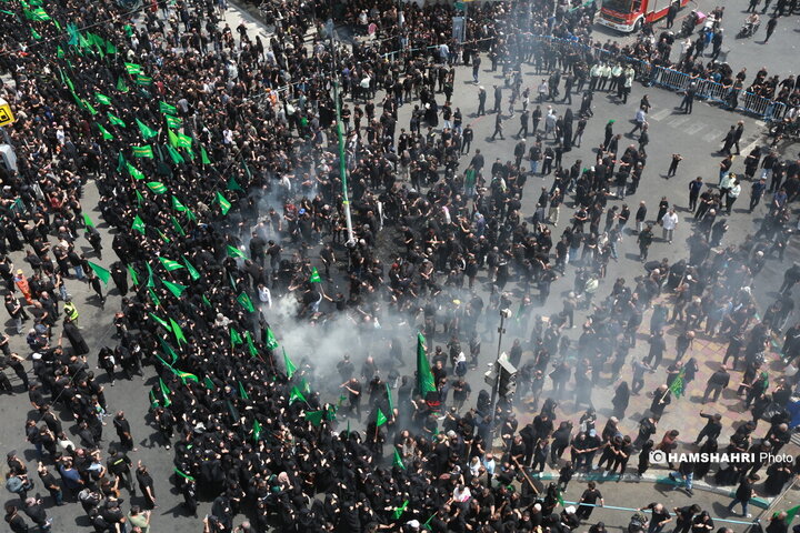 مراسم عزاداری روز عاشورا - چهارراه گلوبندک