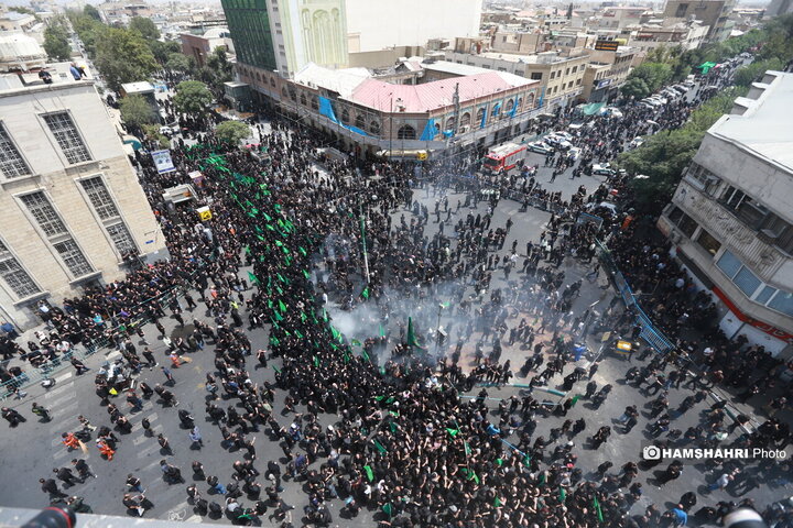 مراسم عزاداری روز عاشورا - چهارراه گلوبندک