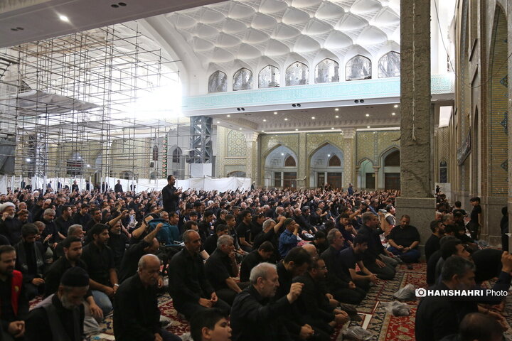 عزاداری روز عاشورا در حرم شاه عبدالعظیم
